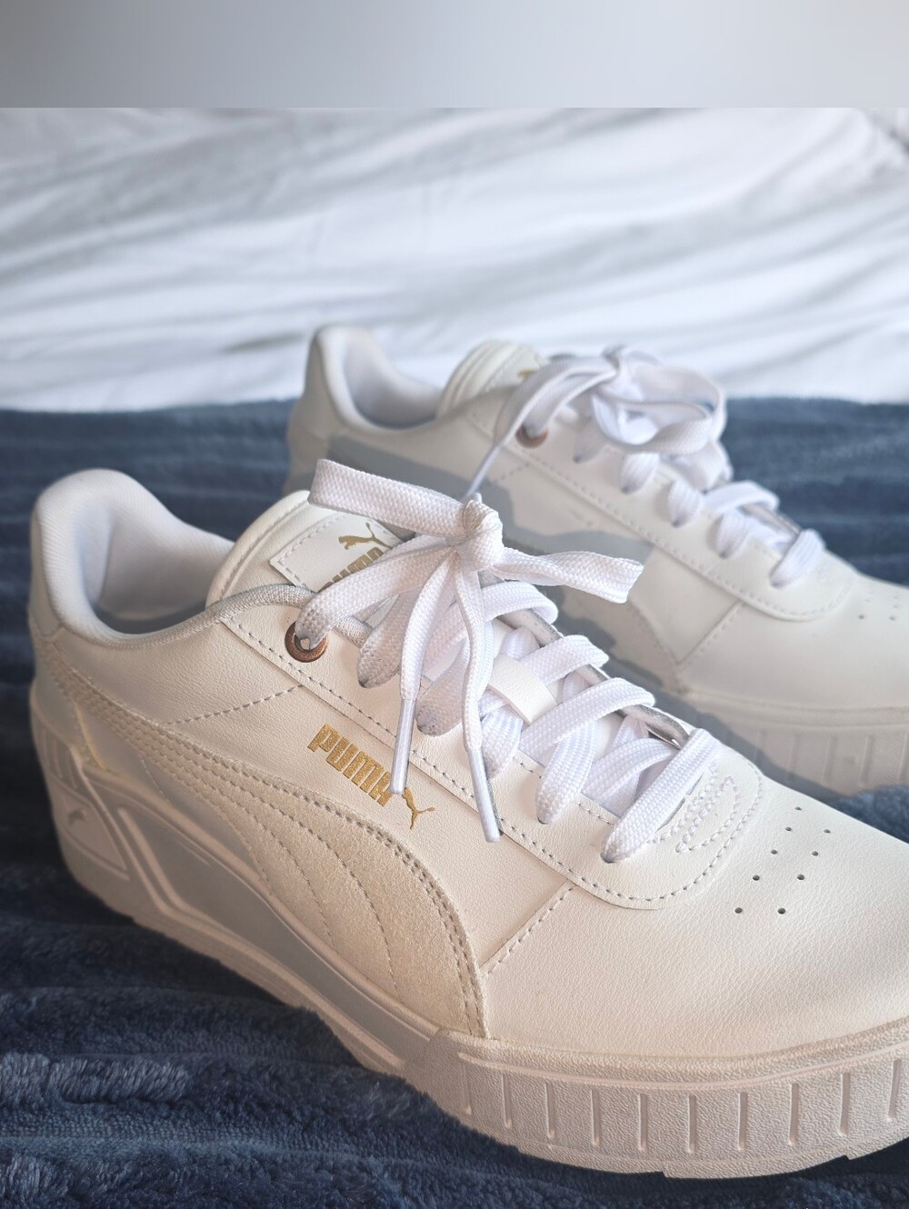 PUMA Women's White Platform Sneakers